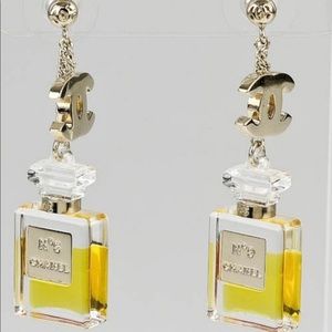 Chanel CC perfum bottle earrings